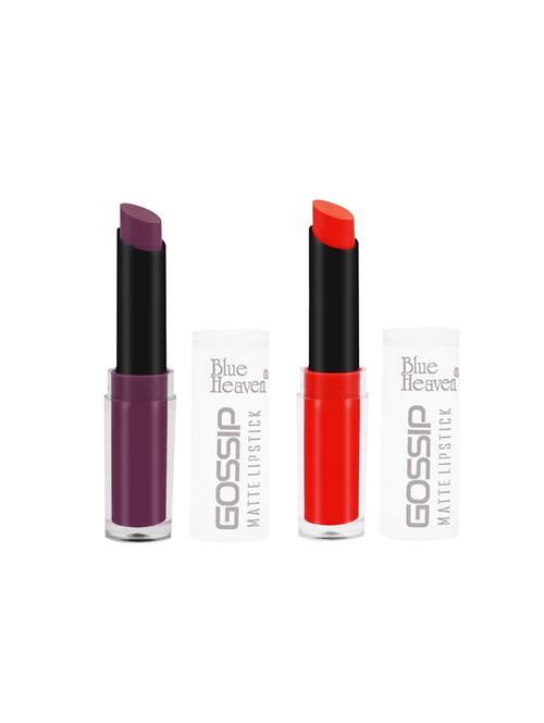 blue heaven combo of 2 gossip lipsticks (shade 6 and 12) - 16388897 - Very Small Image - 1