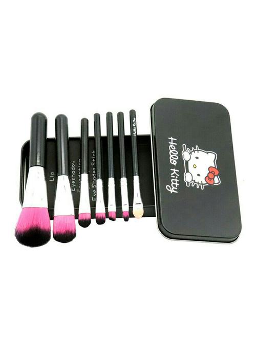 hello kitty (set of 7) makeup brushes(black) - 16390517 - Very Small Image - 1