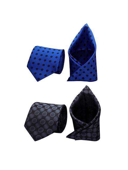 pair of 2 pocket square and tie combos - 16391834 - Very Small Image - 1