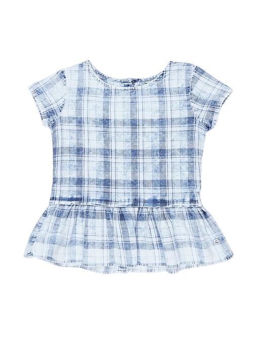 grid pattern peplum top - 16391907 - Very Small Image - 1