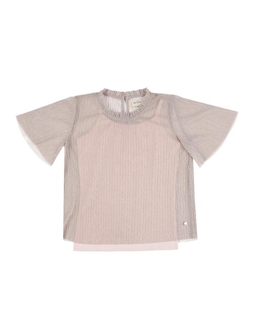 key hole back ruffle neck top - 16391911 - Very Small Image - 1