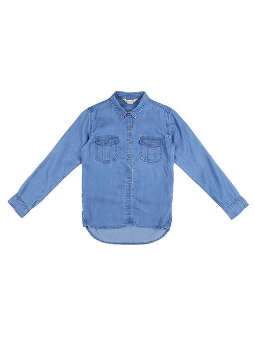 pocket patched high-low shirt - 16391912 - Very Small Image - 1