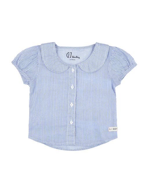 peter pan neck striped top - 16392012 - Very Small Image - 1