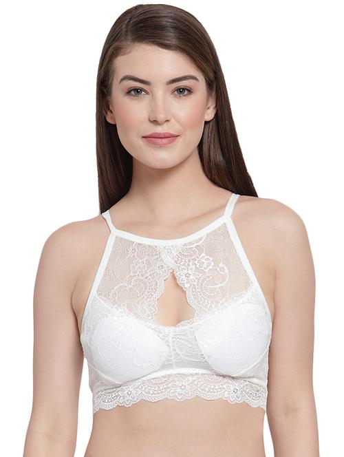 styled back lace inserted tube bra - 16396919 - Very Small Image - 1