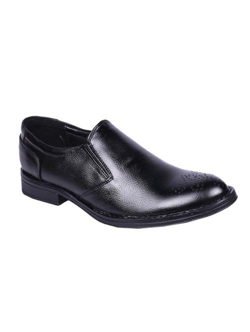 avinash handicrafts black leather slip ons - 16397259 - Very Small Image - 1