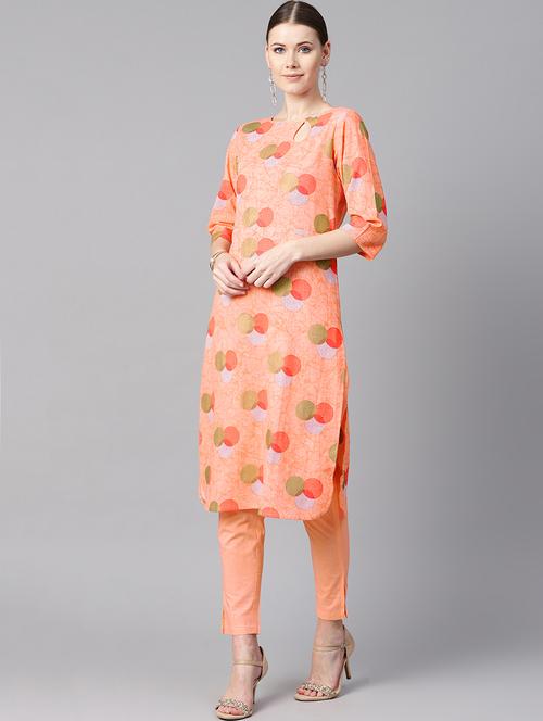 geometrical printed kurta pant set - 16399564 - Very Small Image - 1