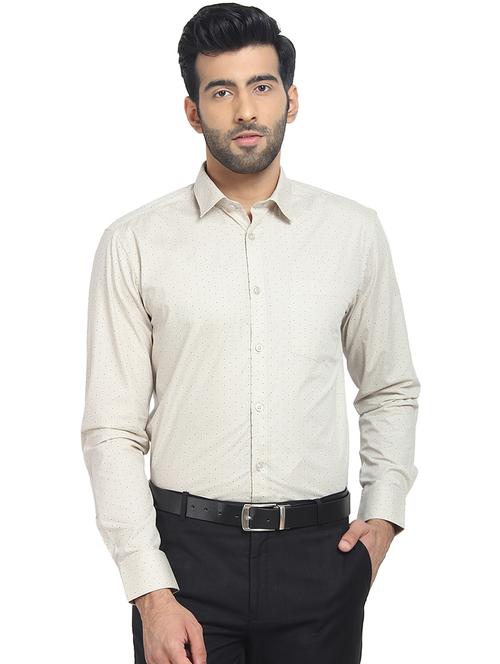 grey printed formal shirt - 16399604 - Very Small Image - 1