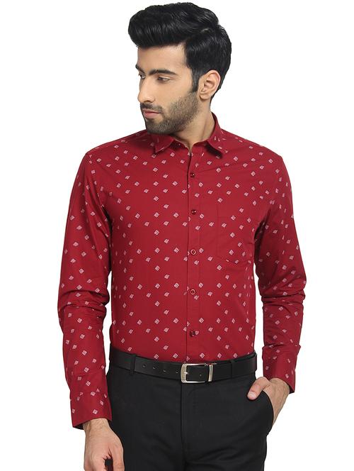 mens printed casual shirt - 16399608 - Very Small Image - 1