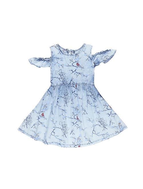 tie knot back cold shoulder frock - 16400365 - Very Small Image - 1