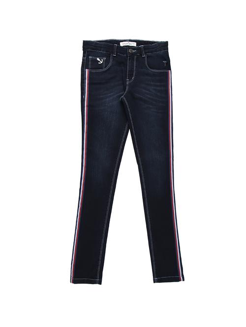 side taped slim fit jeans - 16400424 - Very Small Image - 1