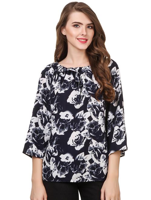 off shoulder floral top - 16401064 - Very Small Image - 1