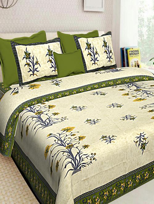cotton bedsheet with 2 pillow covers - 16401214 - Very Small Image - 1