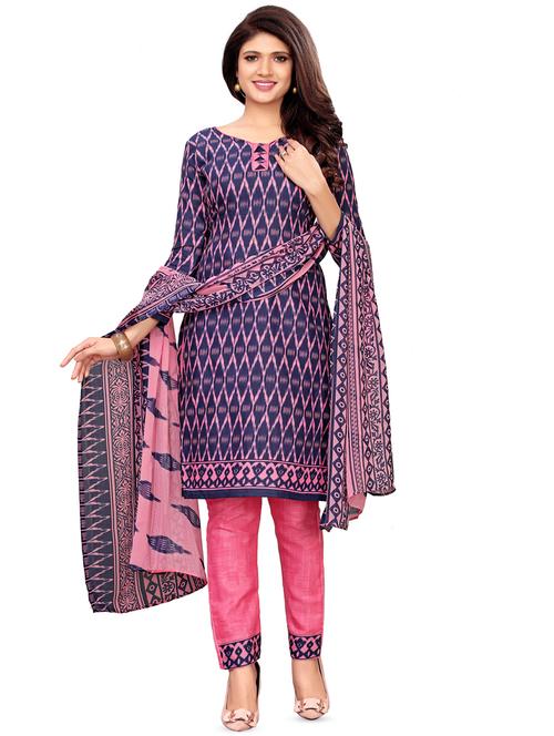 printed unstitched suit - 16401325 - Very Small Image - 1