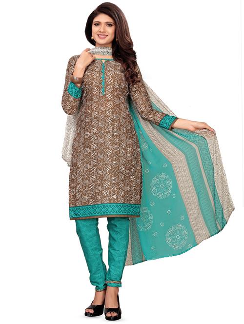 printed unstitched suit - 16401332 - Very Small Image - 1