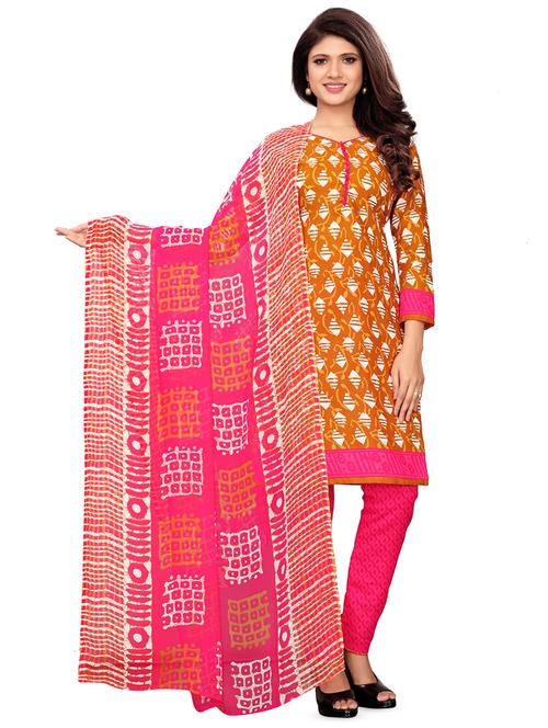printed unstitched suit - 16401334 - Very Small Image - 1