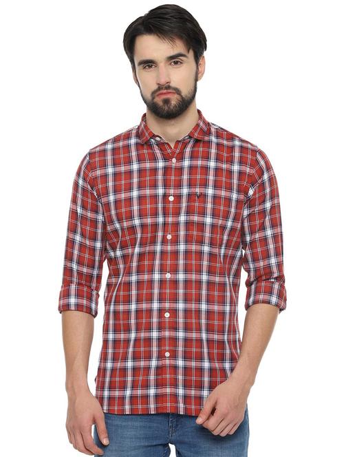 red checkered casual shirt - 16402403 - Very Small Image - 1