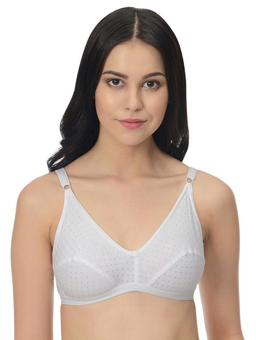 floral patch solid bra - 16403281 - Very Small Image - 1