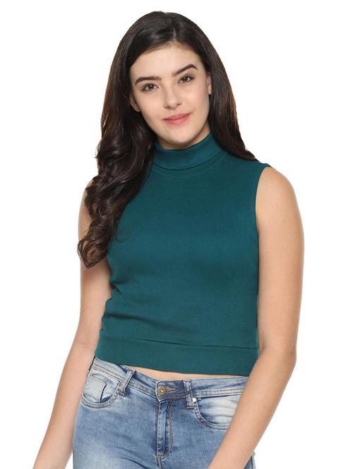 turtle neck solid top - 16403566 - Very Small Image - 1