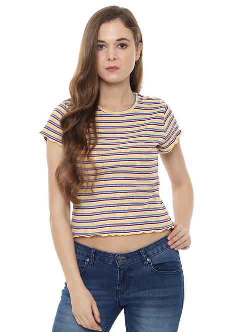lettuces hem striped top - 16403614 - Very Small Image - 1