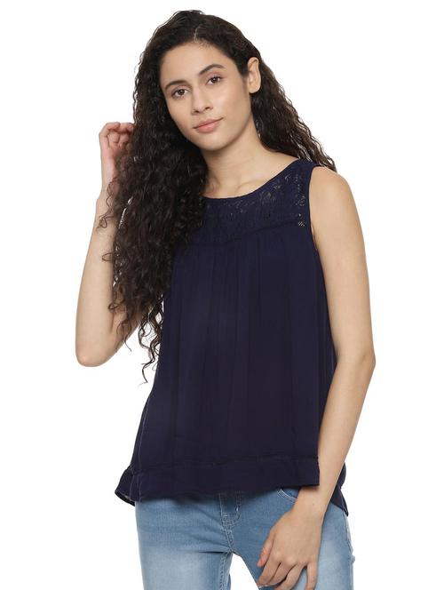 laced detail gathered top - 16403648 - Very Small Image - 1