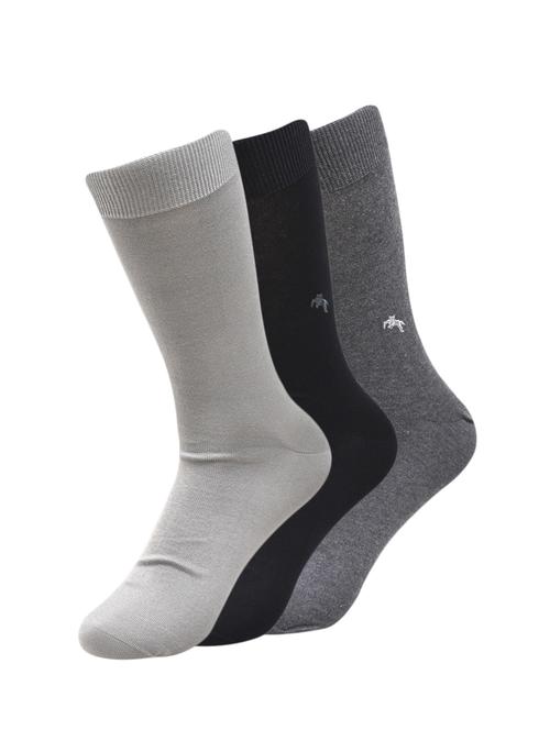 men set of 3 multi colored cotton above ankle length sock - 16404046 - Very Small Image - 1