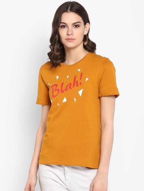 round neck quirky text tee - 16404108 - Very Small Image - 1