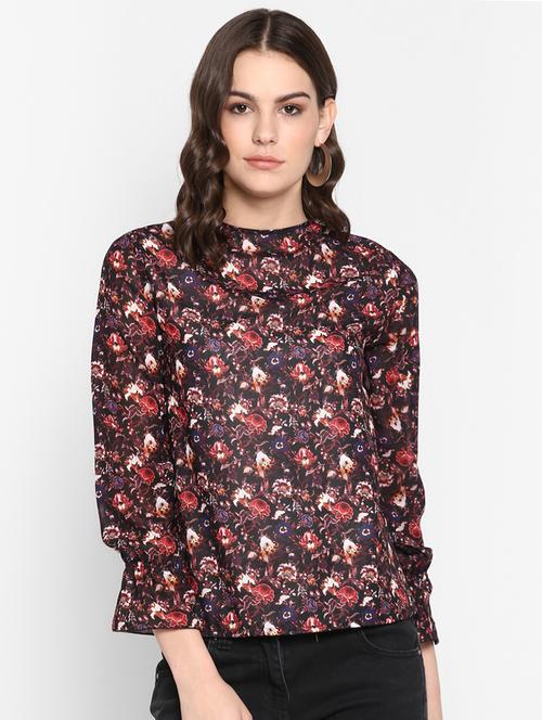 long sleeved floral top - 16404116 - Very Small Image - 1