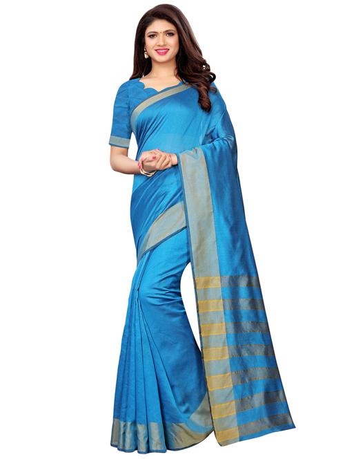 solid maheshwari saree with blouse - 16405456 - Very Small Image - 1