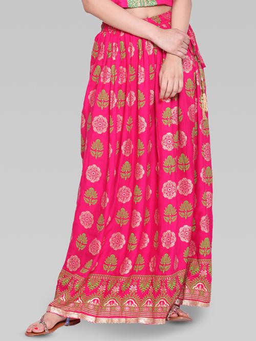floral flared skirt - 16405610 - Very Small Image - 1