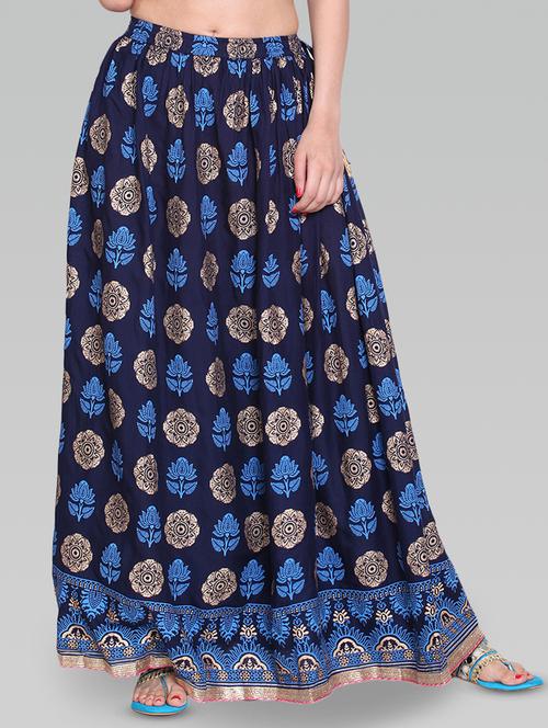 floral flared skirt - 16405611 - Very Small Image - 1