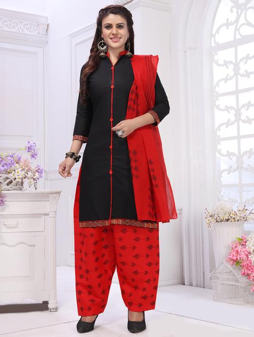 printed unstitched suit - 16405733 - Very Small Image - 1
