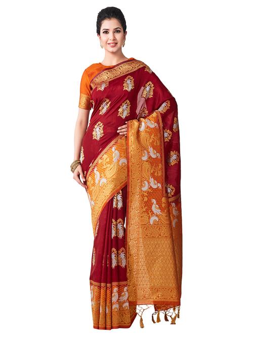 conversational kanjivaram saree - 16406365 - Very Small Image - 1