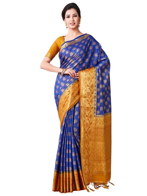 self-design kanjivaram saree - 16406398 - Very Small Image - 1