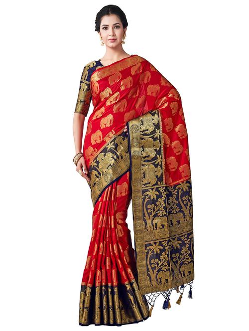 self-design kanjivaram saree - 16406403 - Very Small Image - 1