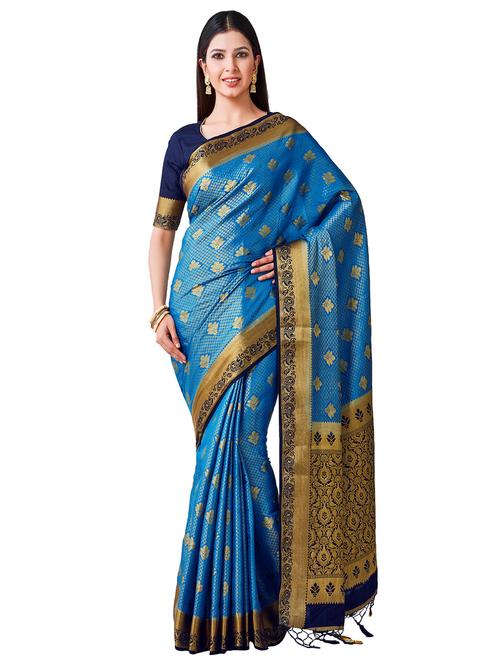 self-design kanjivaram saree - 16406411 - Very Small Image - 1