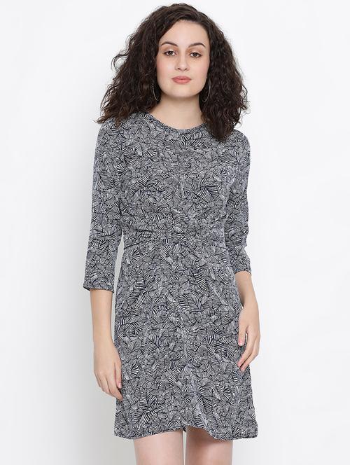 tie knot back sheath dress - 16406944 - Very Small Image - 1