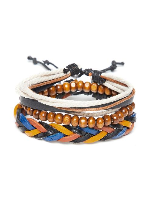 multi colored leather bracelet - 16407143 - Very Small Image - 1