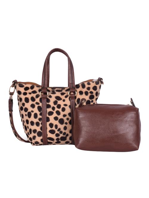 multi colored leatherette (pu) regular handbag combo - 16407812 - Very Small Image - 1