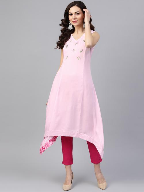 embroidered kurta pant set - 16408858 - Very Small Image - 1