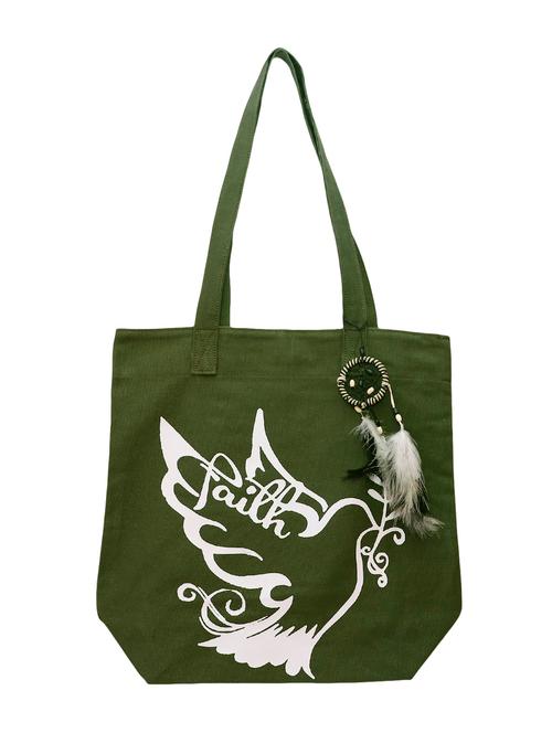 green canvas shopping bag - 16409684 - Very Small Image - 1
