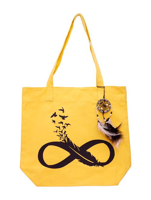 yellow canvas shopping bag - 16409722 - Very Small Image - 1