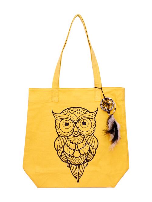 yellow canvas shopping bag - 16409740 - Very Small Image - 1
