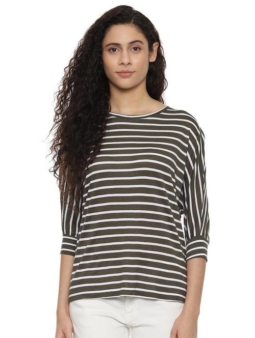 dolman sleeved striped top - 16410500 - Very Small Image - 1