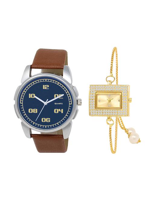 adk set of 2 analog couple watch-(ad-01-lk-247) - 16410668 - Very Small Image - 1
