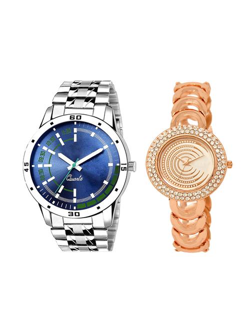 adk set of 2 analog couple watch-(ad-05-lk-202) - 16410792 - Very Small Image - 1
