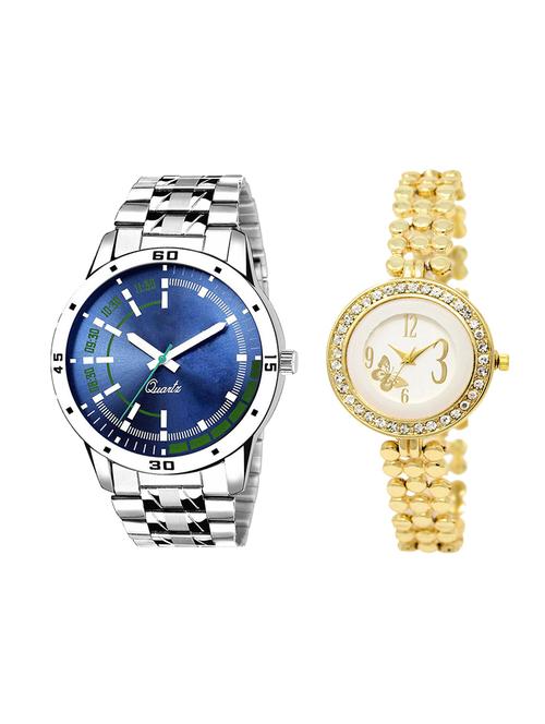 adk set of 2 analog couple watch-(ad-05-lk-203) - 16410793 - Very Small Image - 1