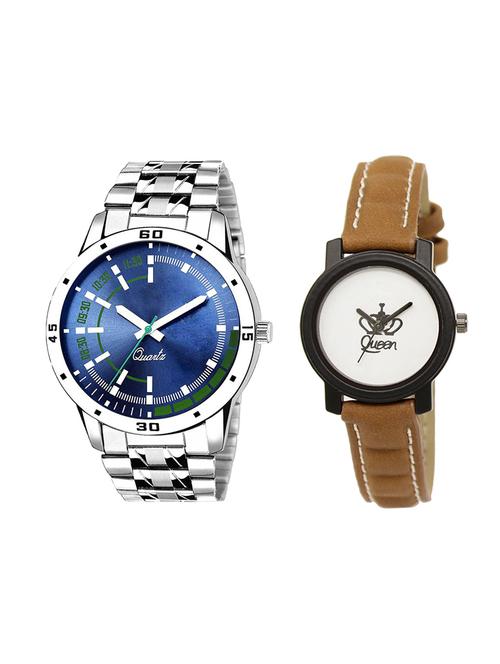 adk set of 2 analog couple watch-(ad-05-lk-209) - 16410798 - Very Small Image - 1
