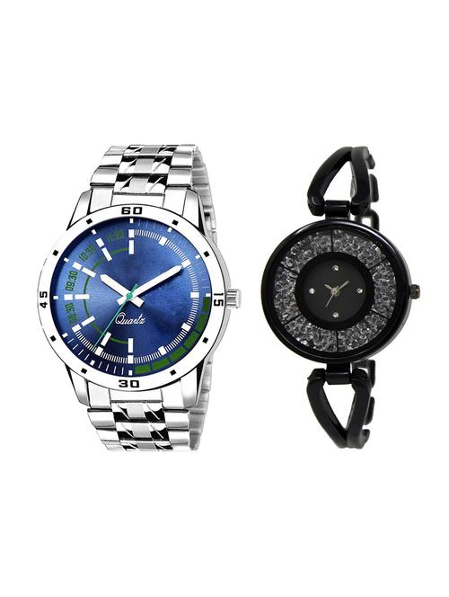 adk set of 2 analog couple watch-(ad-05-lk-211) - 16410800 - Very Small Image - 1