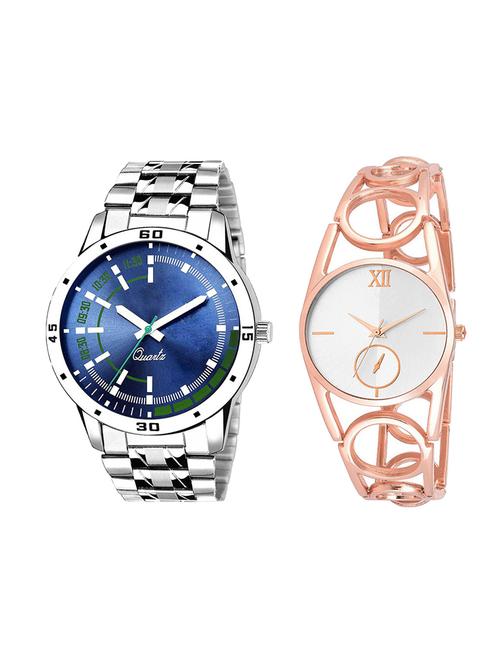 adk set of 2 analog couple watch-(ad-05-lk-213) - 16410801 - Very Small Image - 1