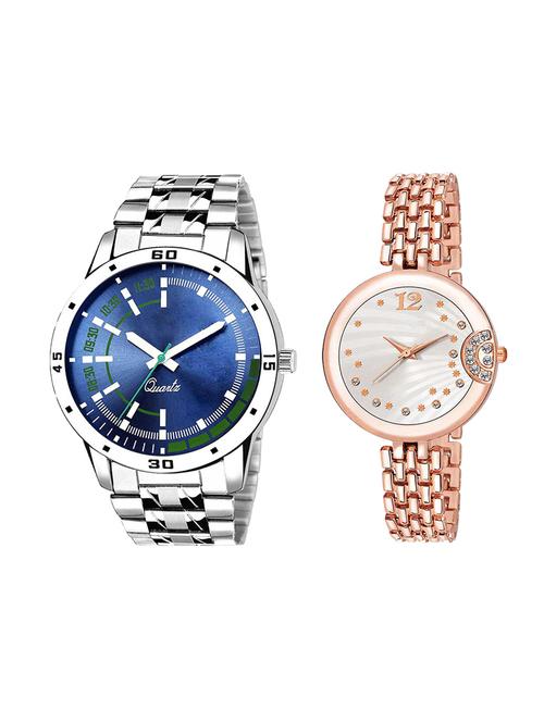 adk set of 2 analog couple watch-(ad-05-lk-228) - 16410811 - Very Small Image - 1